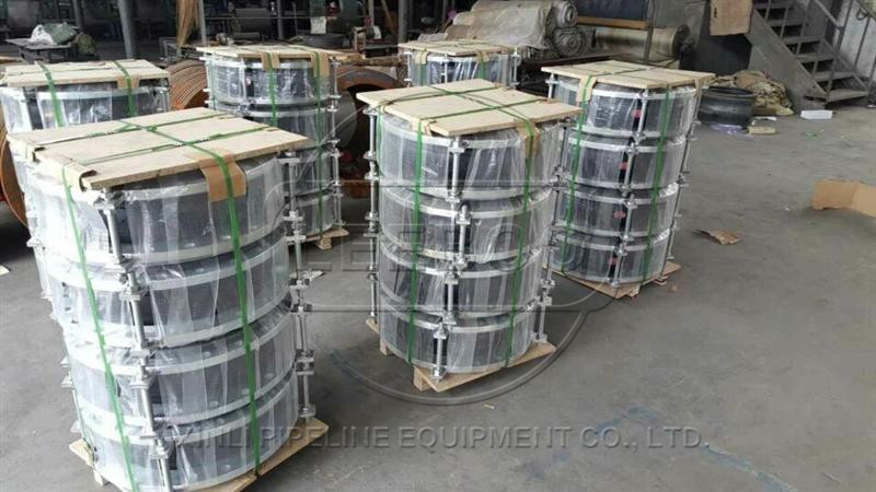 西藏林芝地區(qū)朗縣可曲撓橡膠接頭出口發(fā)貨實圖